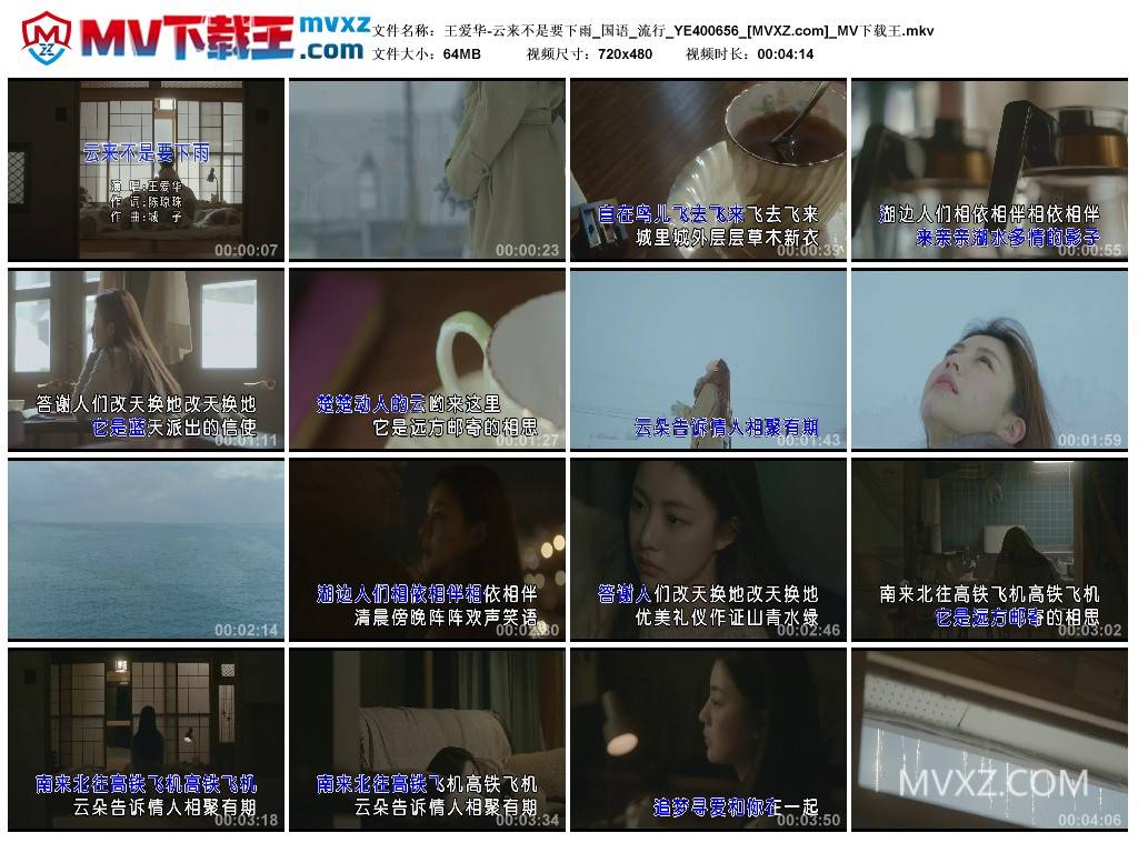 王爱华-云来不是要下雨_国语_流行_YE400656